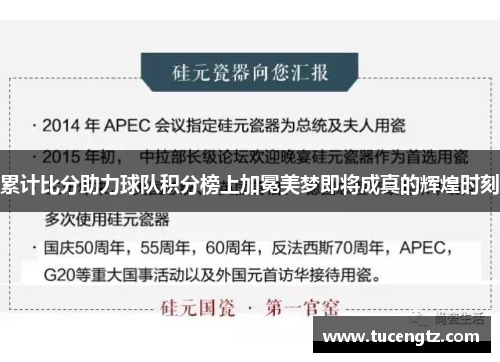 累计比分助力球队积分榜上加冕美梦即将成真的辉煌时刻